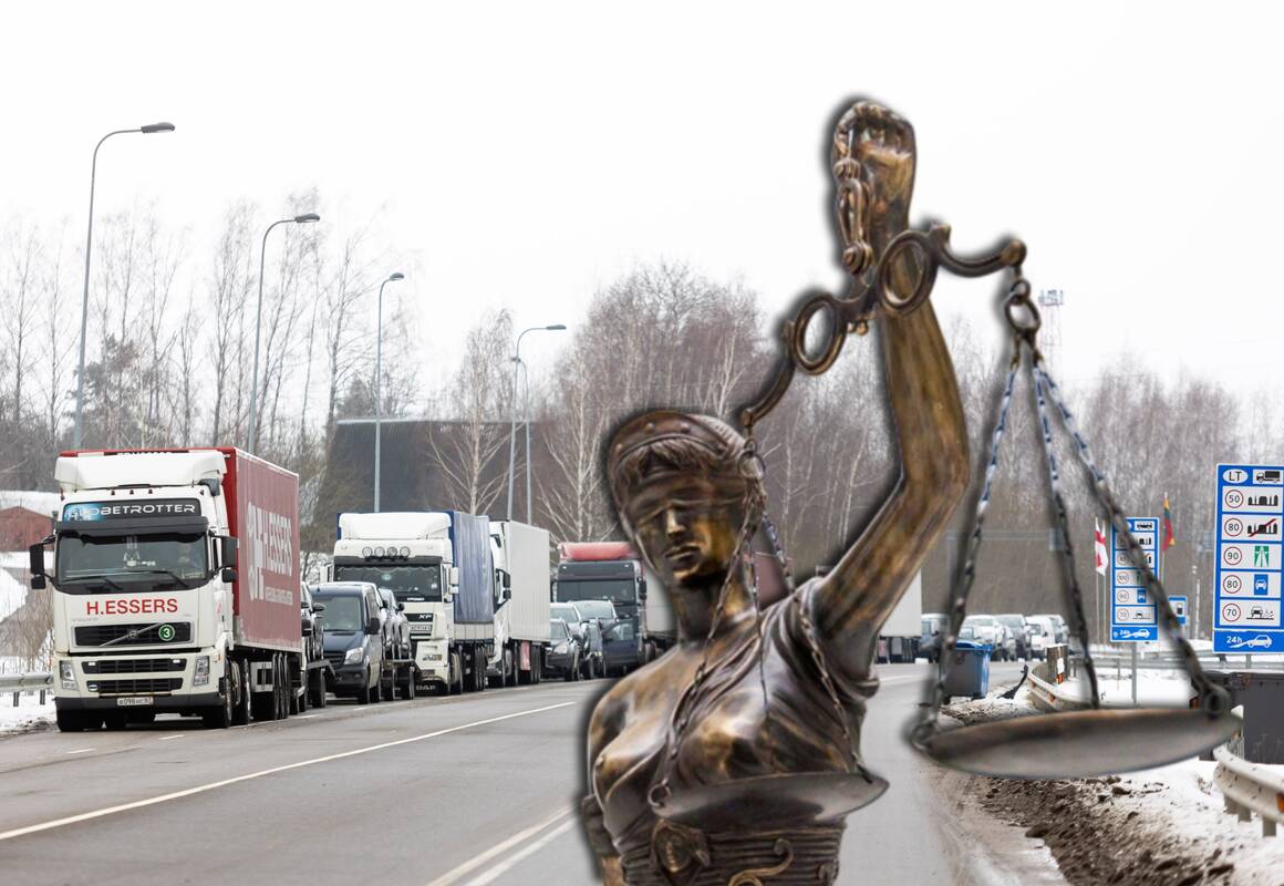 Žiniasklaida: ko Lukašenka iš vežėjų nepasiims pats, padės Lietuvos teismai