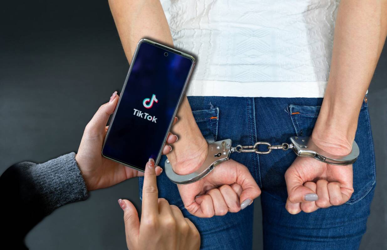 „TikTok“ transliacija sukėlė ant kojų Kauno specialiąsias tarnybas: jos autorė surakinta antrankiais