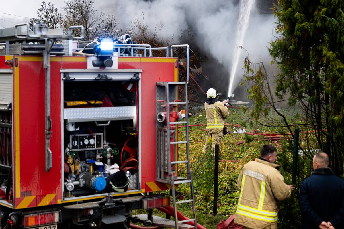 Lentvaryje sprogo dujų balionas