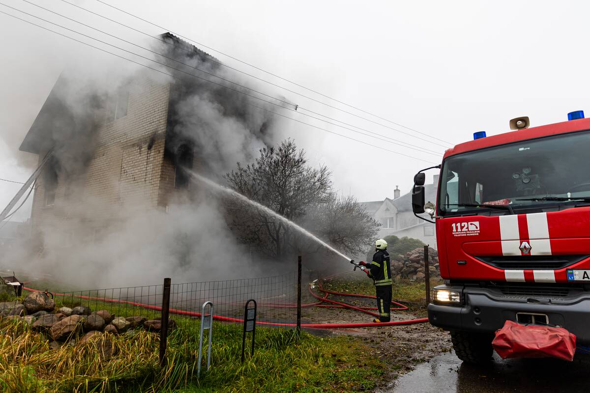 Lentvaryje sprogo dujų balionas