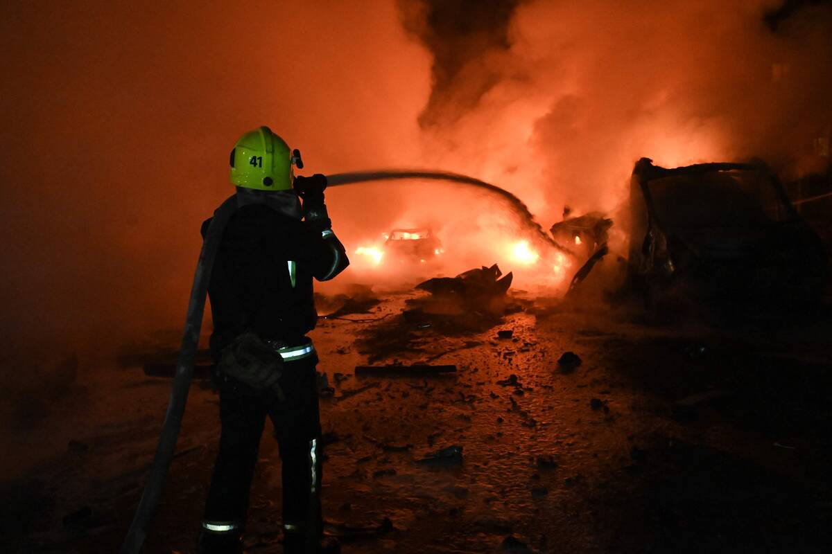 Per dronų smūgį Charkivui sužeista dešimtys žmonių