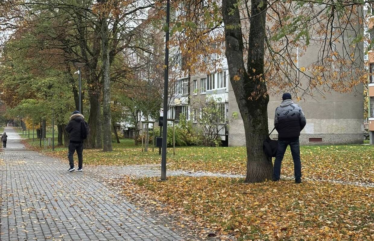 Gėda: vyriškiai dienos metu šlapinosi viešoje vietoje.