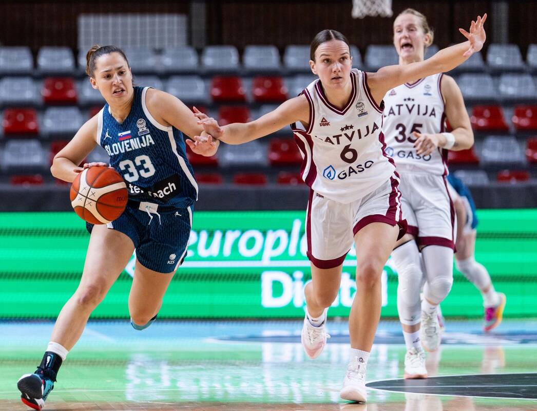 Kaimynės: latvės svečiuose neatsilaikė prieš slovėnes.