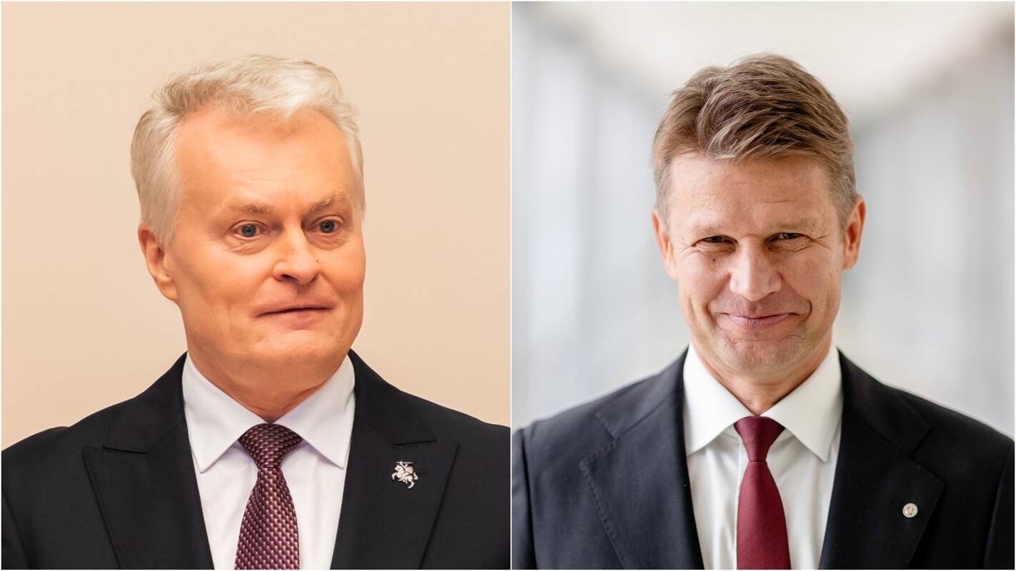 Gitanas Nausėda (kairėje) ir Haroldas Šinkūnas