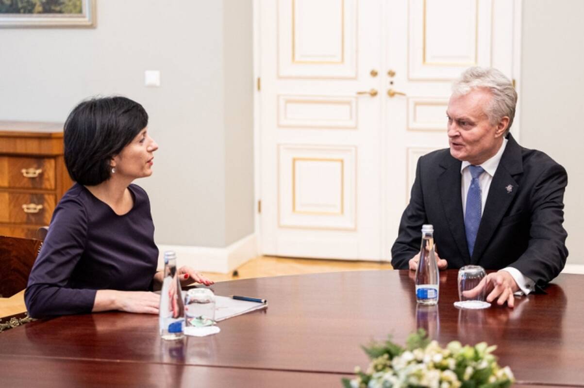 Vaida Aleknavičienė ir Gitanas Nausėda