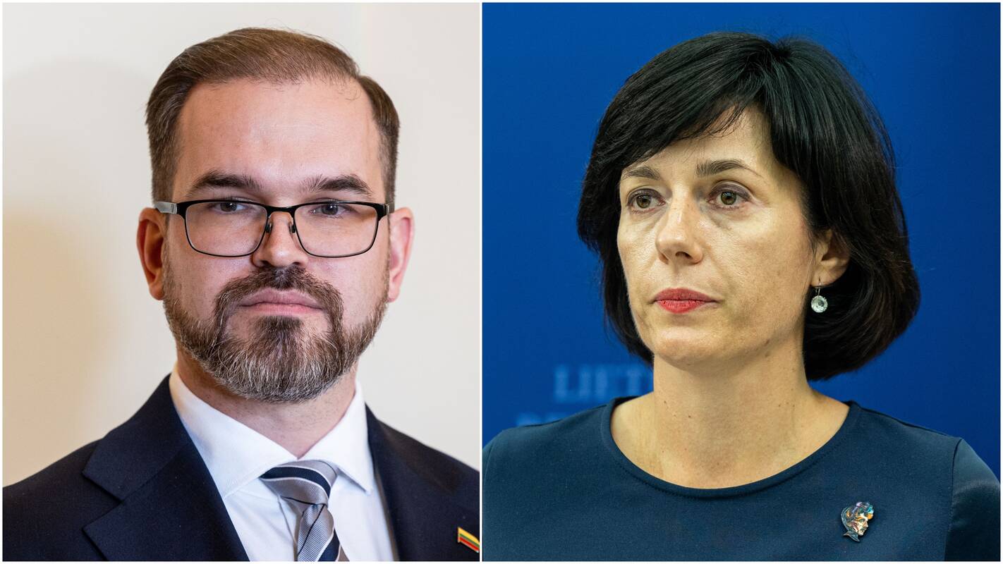 Robertas Kaunas (kairėje) ir Vaida Aleknavičienė