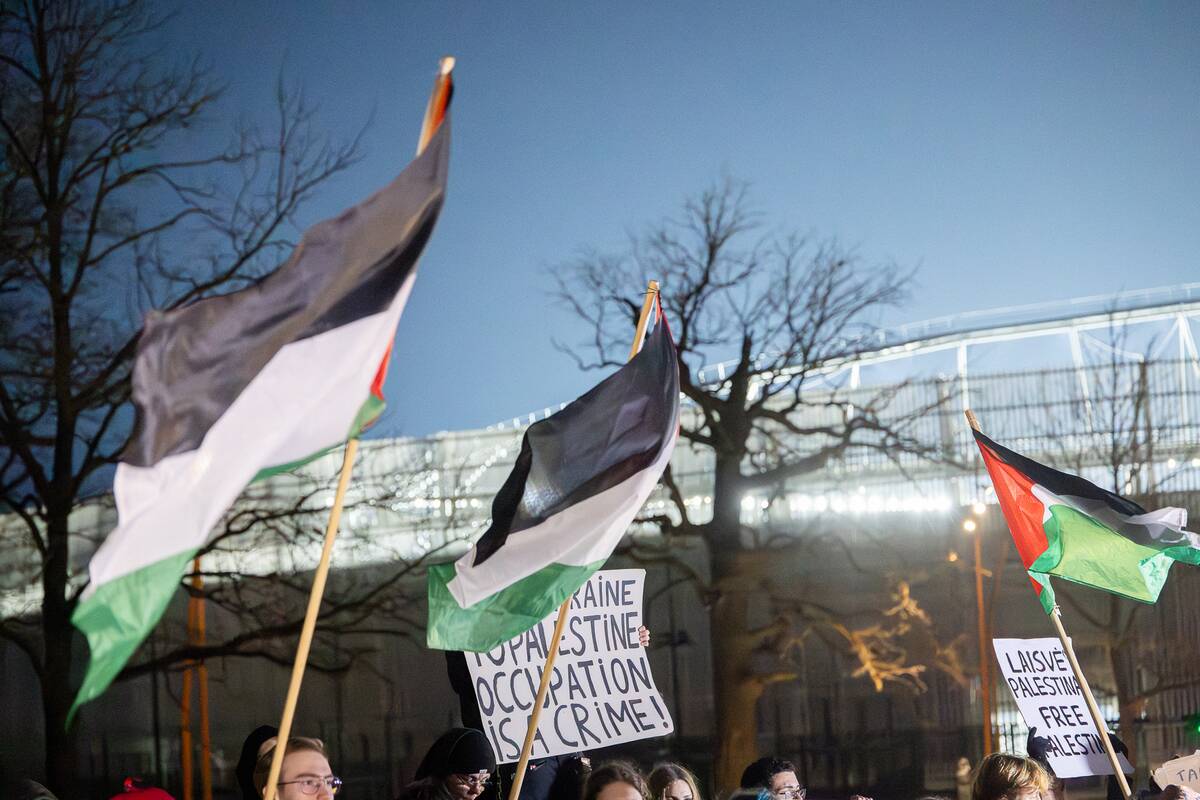 Kaune – protestas prieš Lietuvos futbolo bendradarbiavimą su Izraeliu