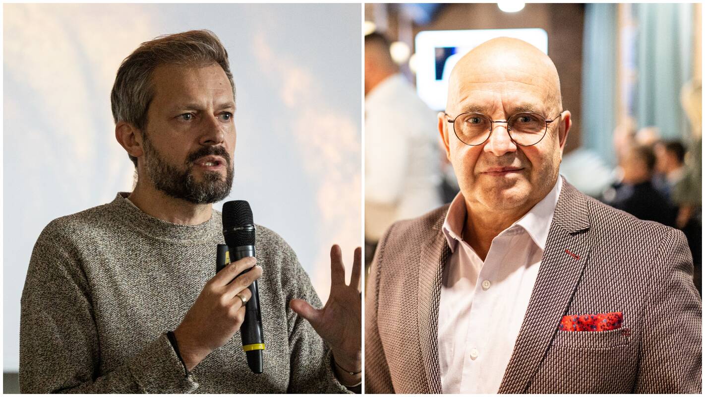 Andrius Tapinas (kairėje) ir Artūras Orlauskas