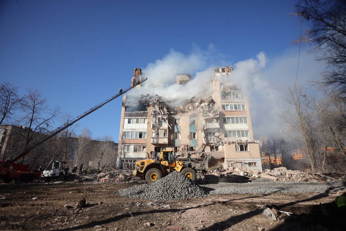 Per Rusijos oro smūgį Ternopilyje žuvo devyniolika žmonių