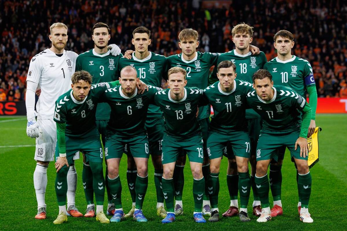 Pasaulio čempionato atranką Lietuvos futbolininkai baigė skaudžia nesėkme Nyderlanduose