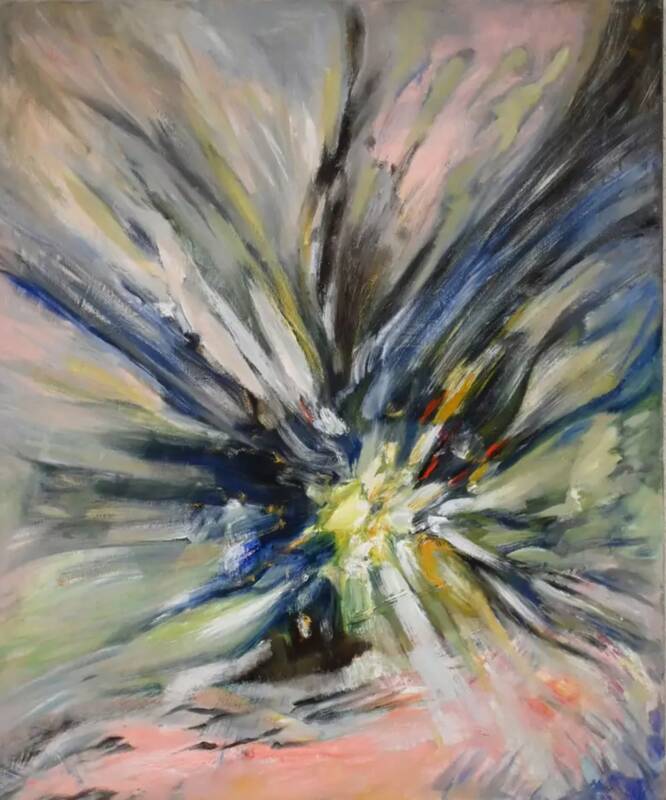 Pradžia. 2023. Drobė, aliejus. 120x100 cm.