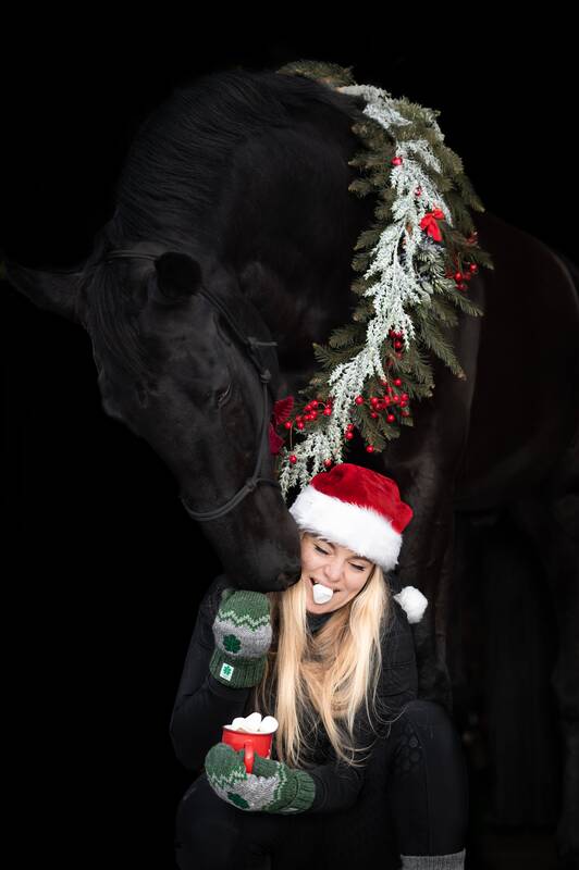 Draugystė: savąjį varžybų žirgą Nababą Justina meiliai vadina Kebabėliu ir priduria, kad iki olimpinio starto jiedu kartu nuėjo ilgą kelią.