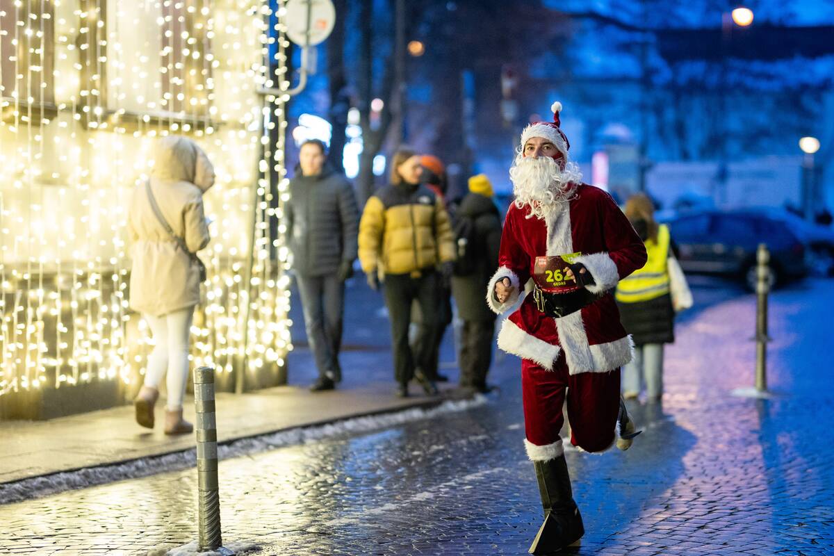 Vilniuje – kasmetinis tradicinis kalėdinis bėgimas