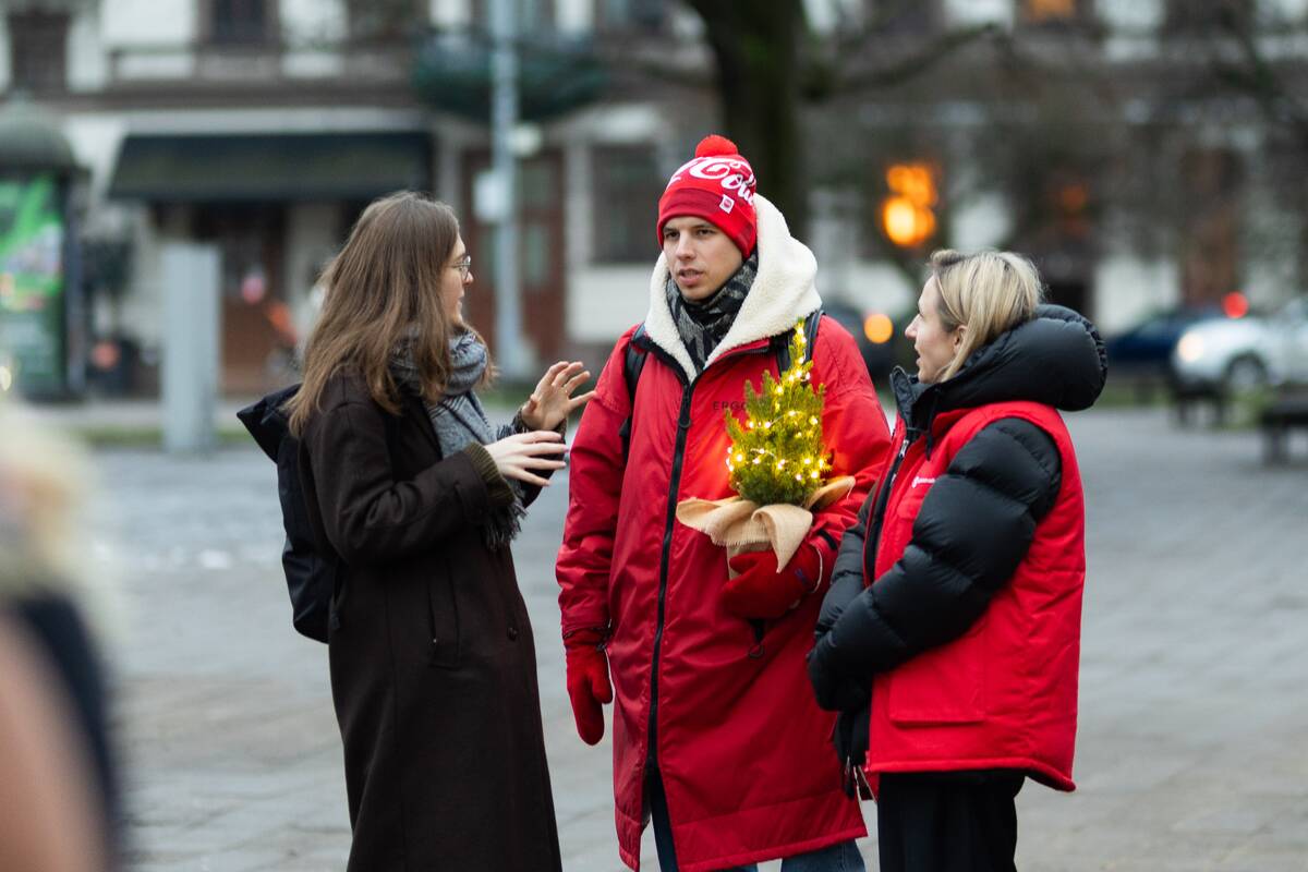 Gerumo eglutės įžiebimas Vilniuje