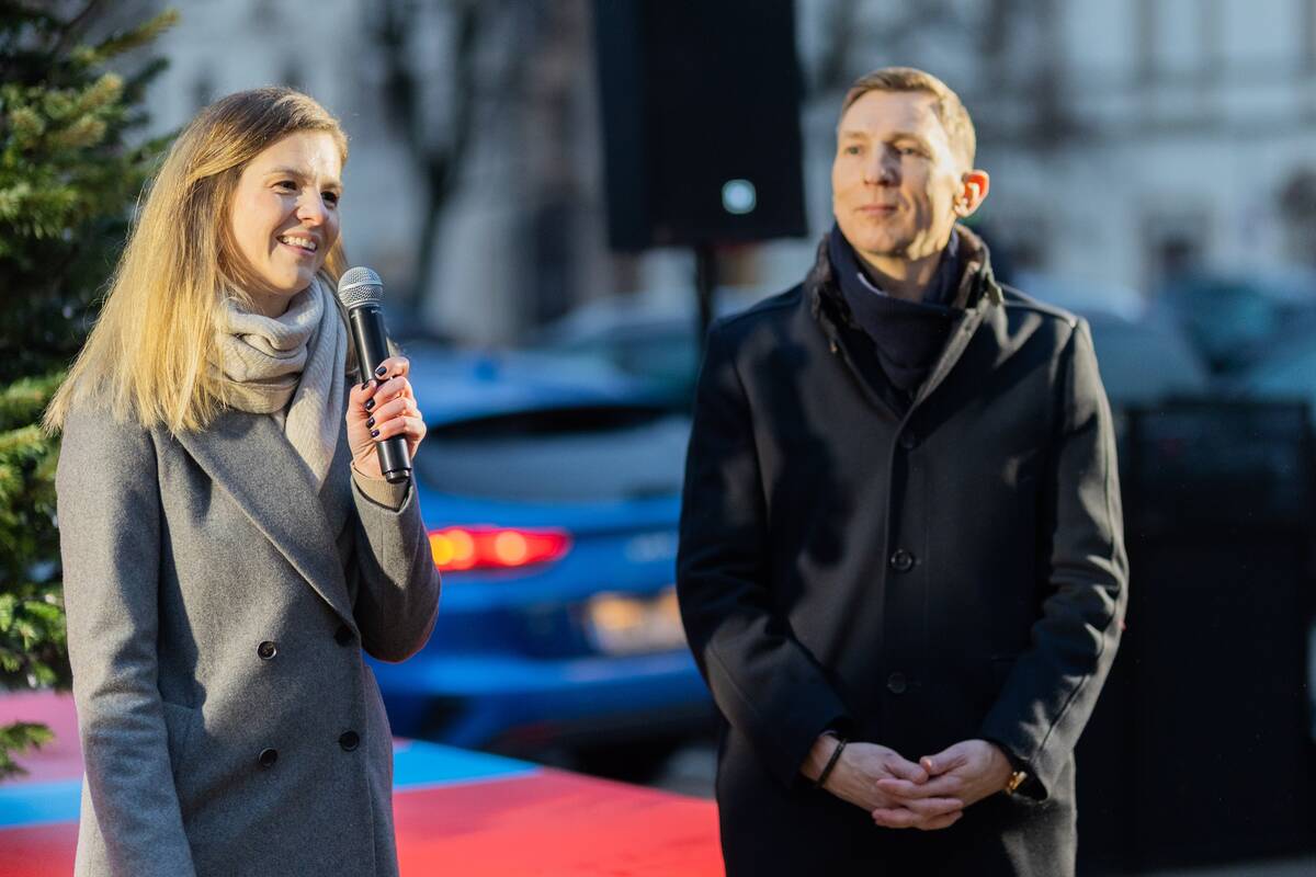 Gerumo eglutės įžiebimas Vilniuje