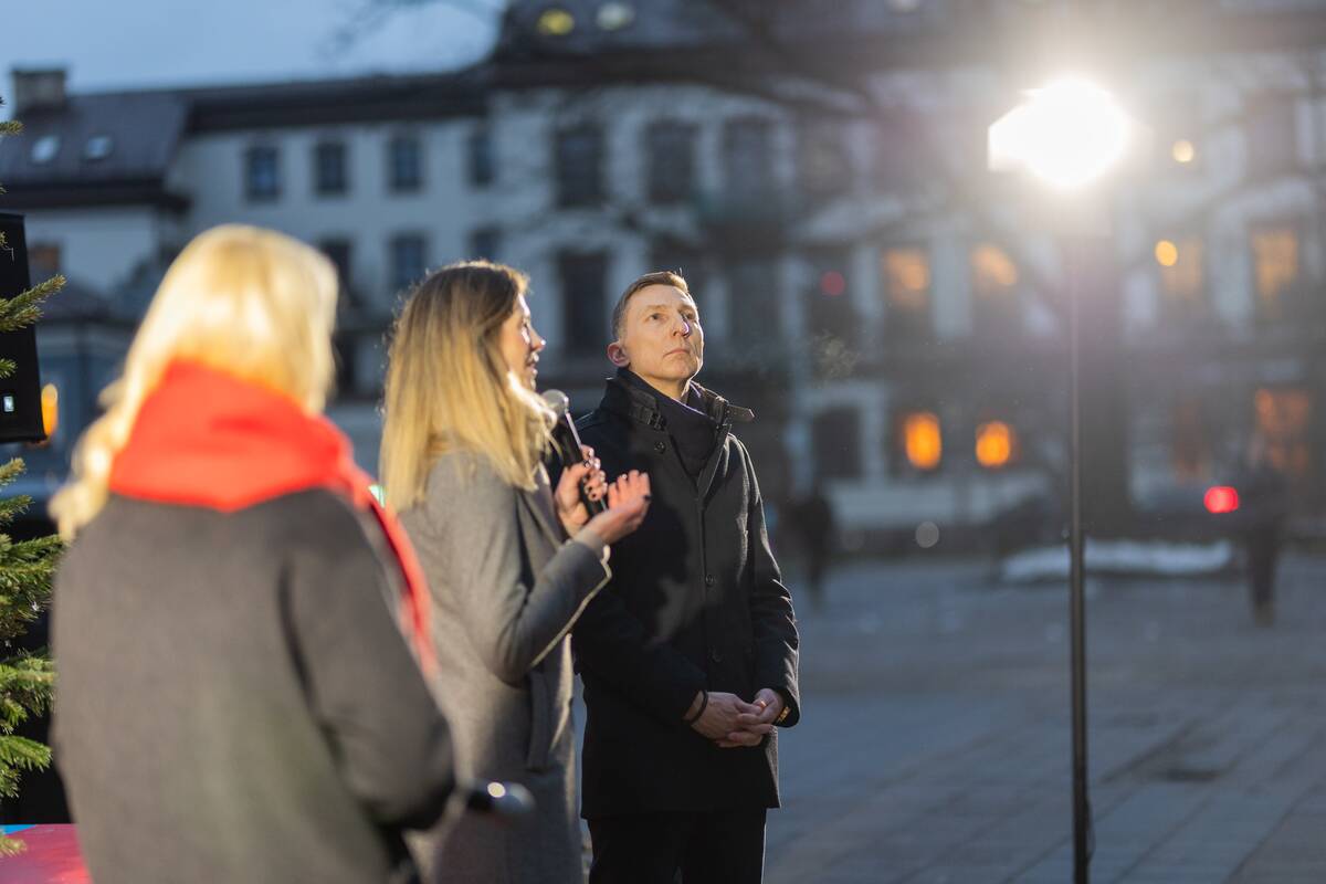 Gerumo eglutės įžiebimas Vilniuje