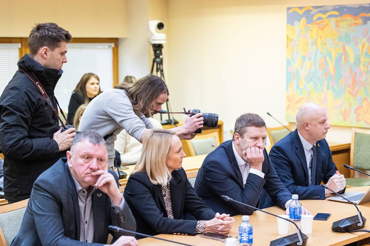 Opozicinių frakcijų posėdis dėl sienos su Baltarusija krizės valdymo