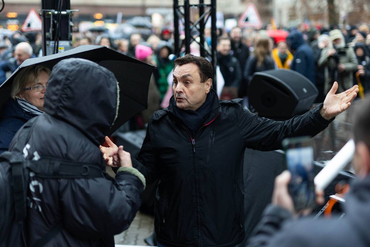 Protestas „Šalin rankas nuo laisvo žodžio“