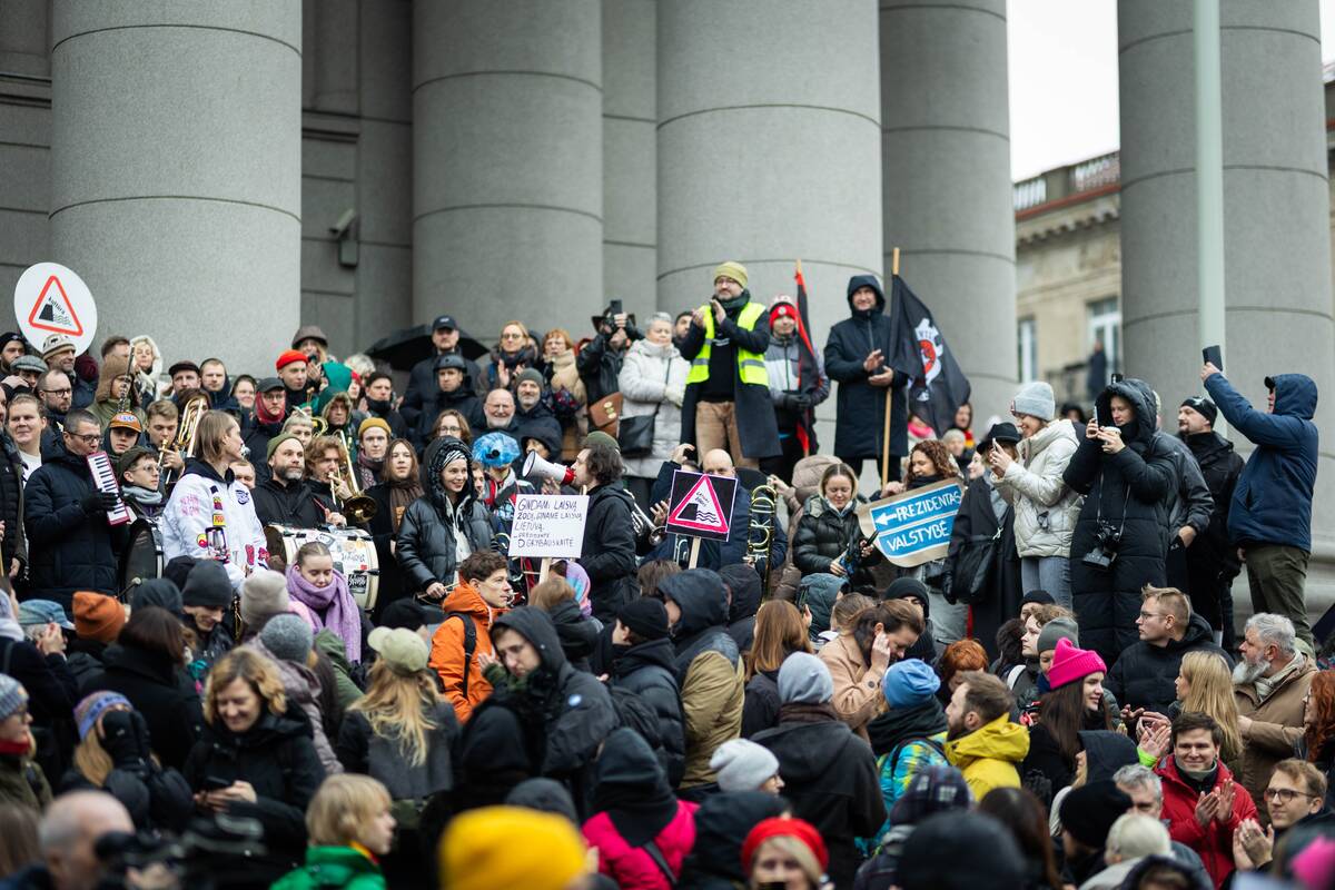 Protestas „Šalin rankas nuo laisvo žodžio“