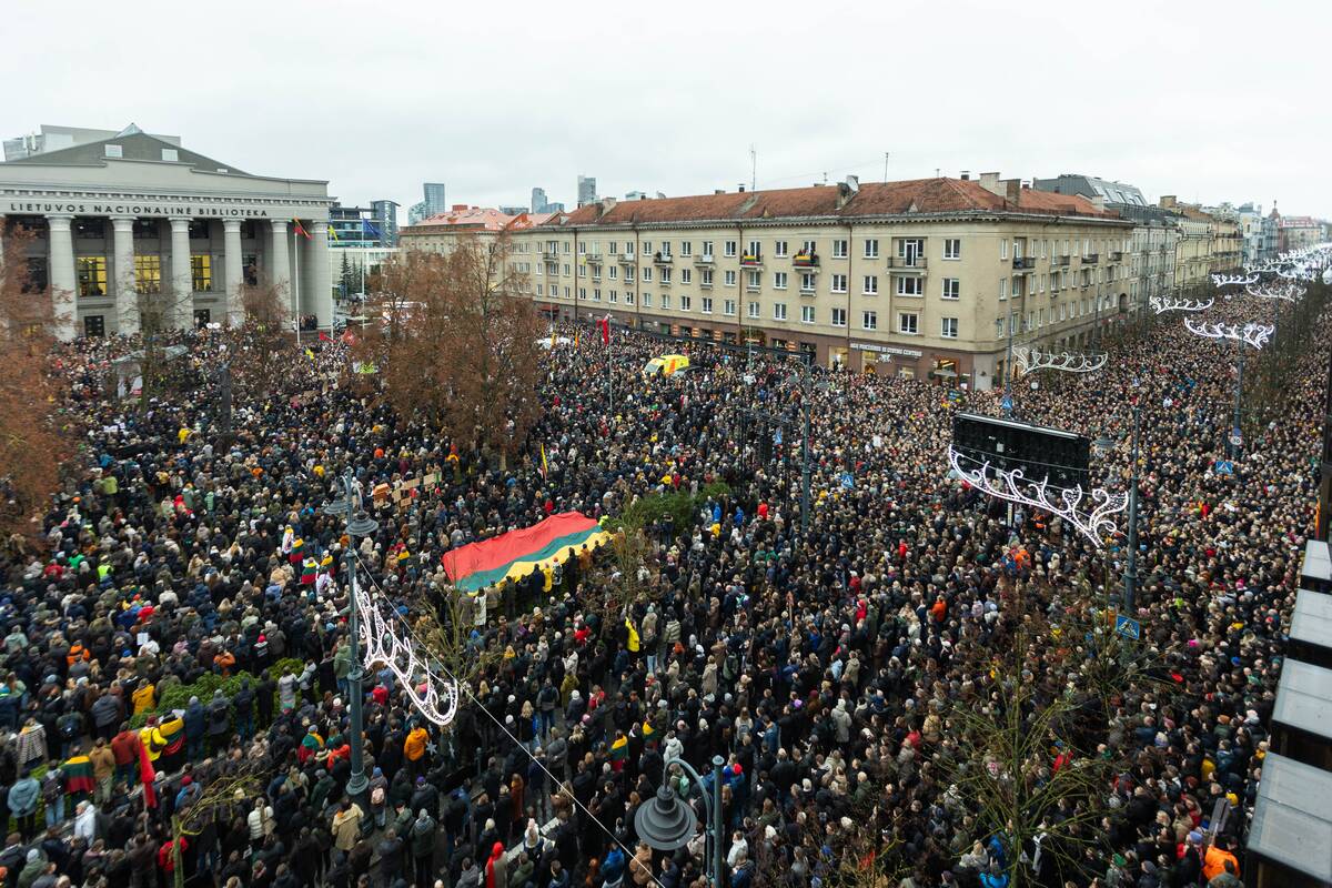 Protestas „Šalin rankas nuo laisvo žodžio“