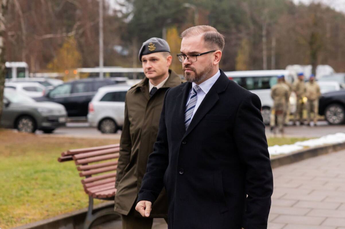 Krašto apsaugos ministras Robertas Kaunas