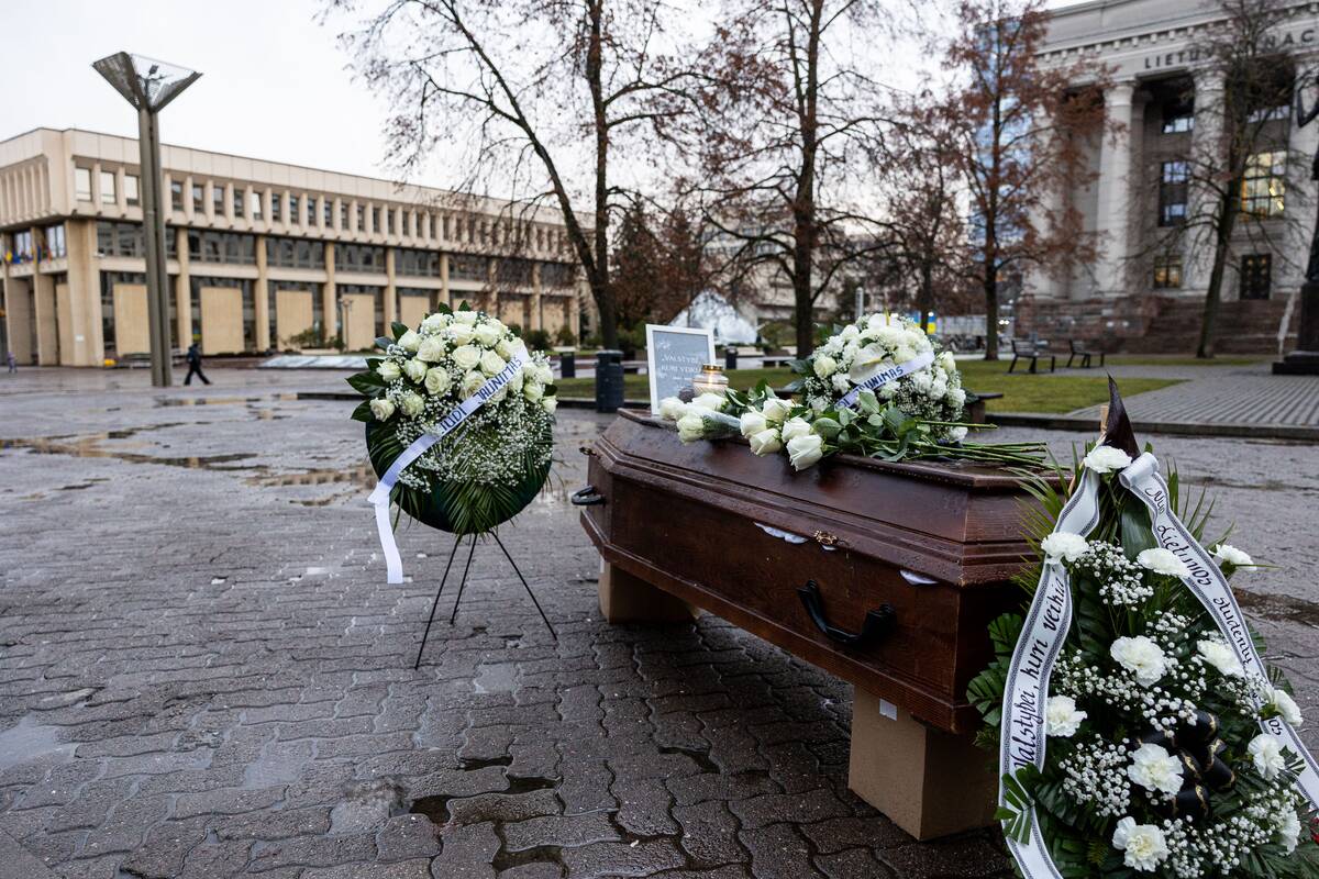 Jaunimo organizacijų protestas prie Seimo