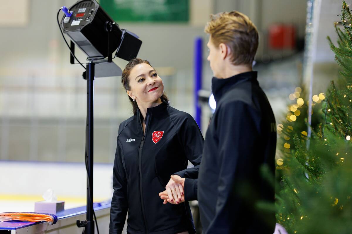 Saulius Ambrulevičius ir Allison Reed pasirodymas Kauno ledo rūmuose