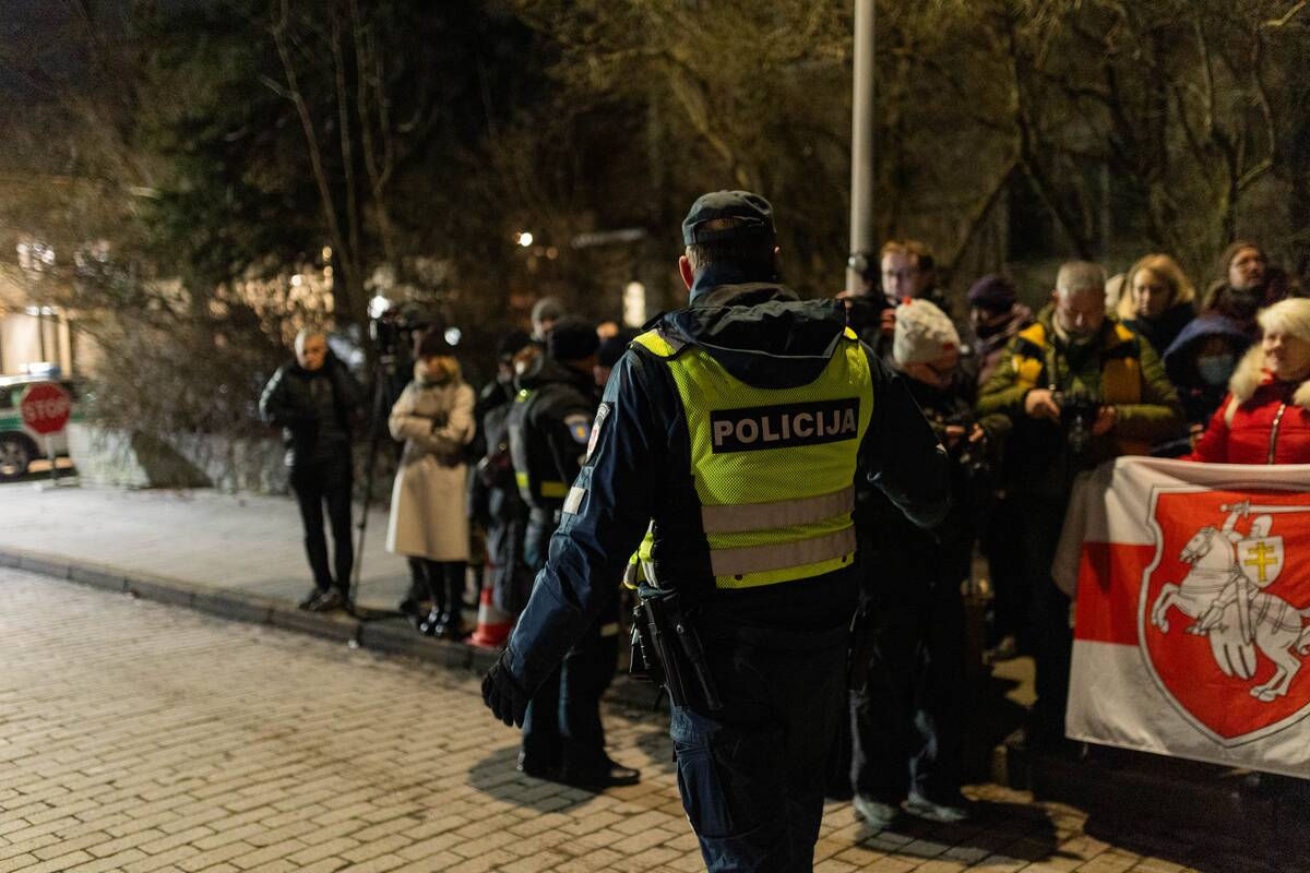 Prie JAV ambasados – paleisti Baltarusijos politiniai kaliniai