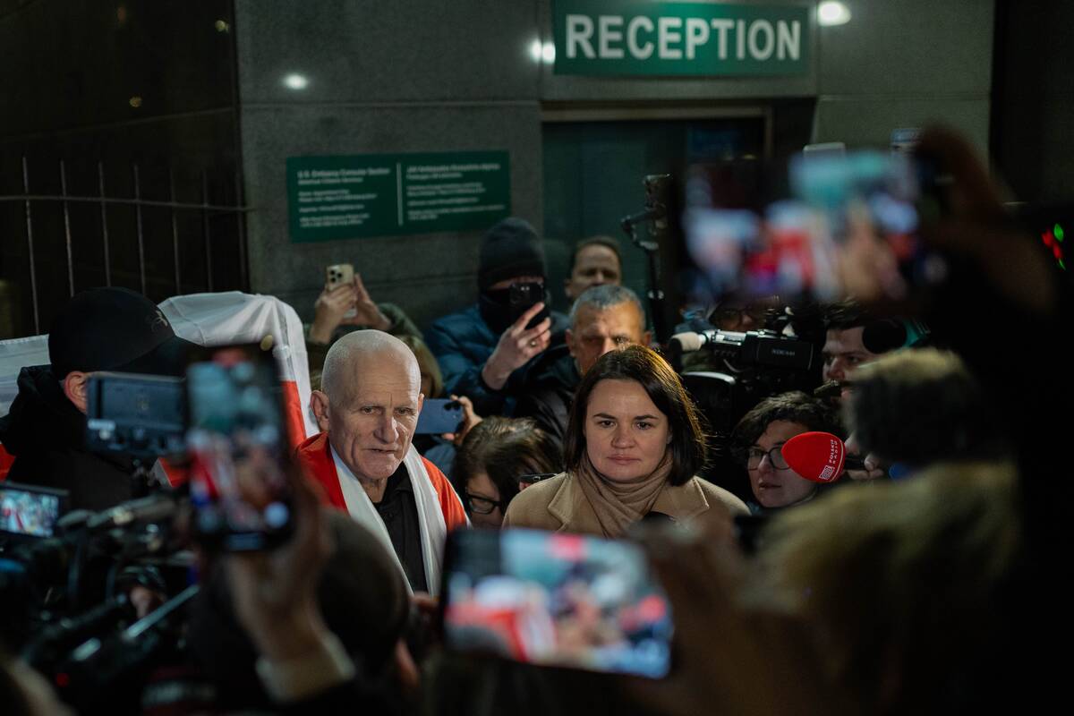 Prie JAV ambasados – paleisti Baltarusijos politiniai kaliniai