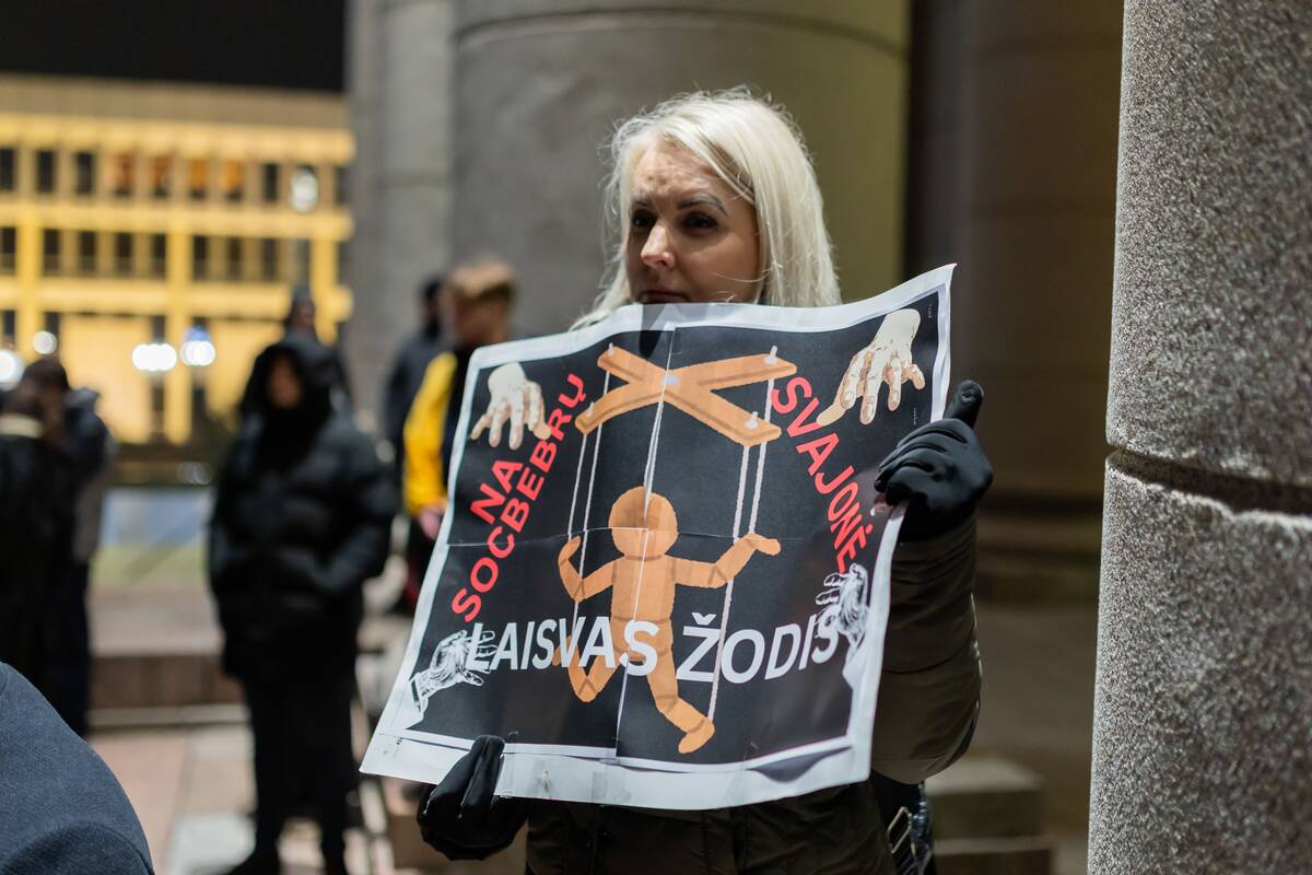 Antrasis protestas „Šalin rankas nuo laisvo žodžio!“