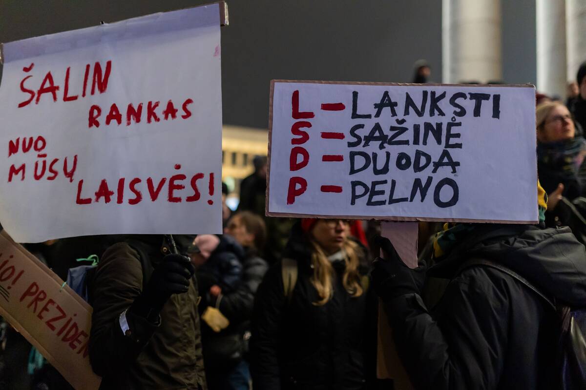 Antrasis protestas „Šalin rankas nuo laisvo žodžio!“