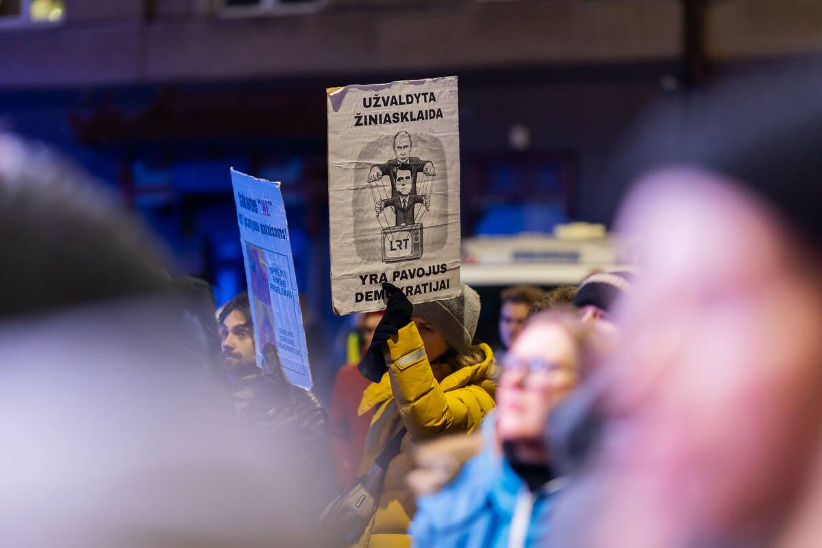 Antrasis protestas „Šalin rankas nuo laisvo žodžio!“