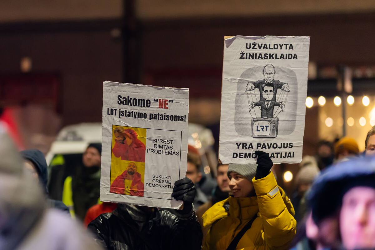 Antrasis protestas „Šalin rankas nuo laisvo žodžio!“