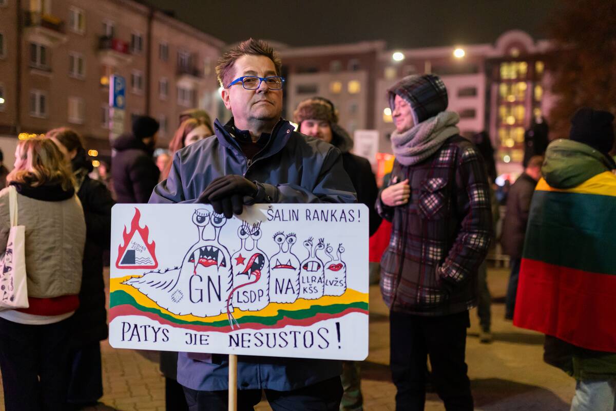 Trečiadienio protestas „Šalin rankas nuo laisvo žodžio!“