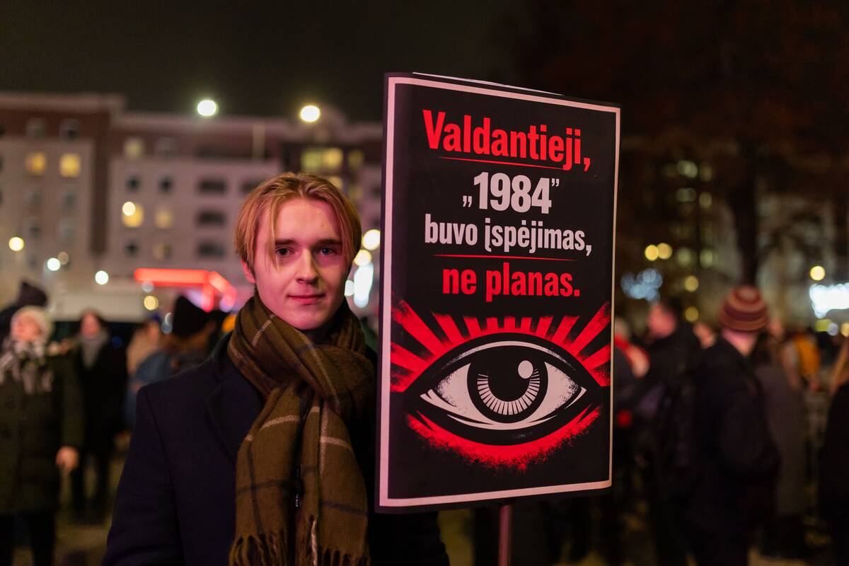 Trečiadienio protestas „Šalin rankas nuo laisvo žodžio!“