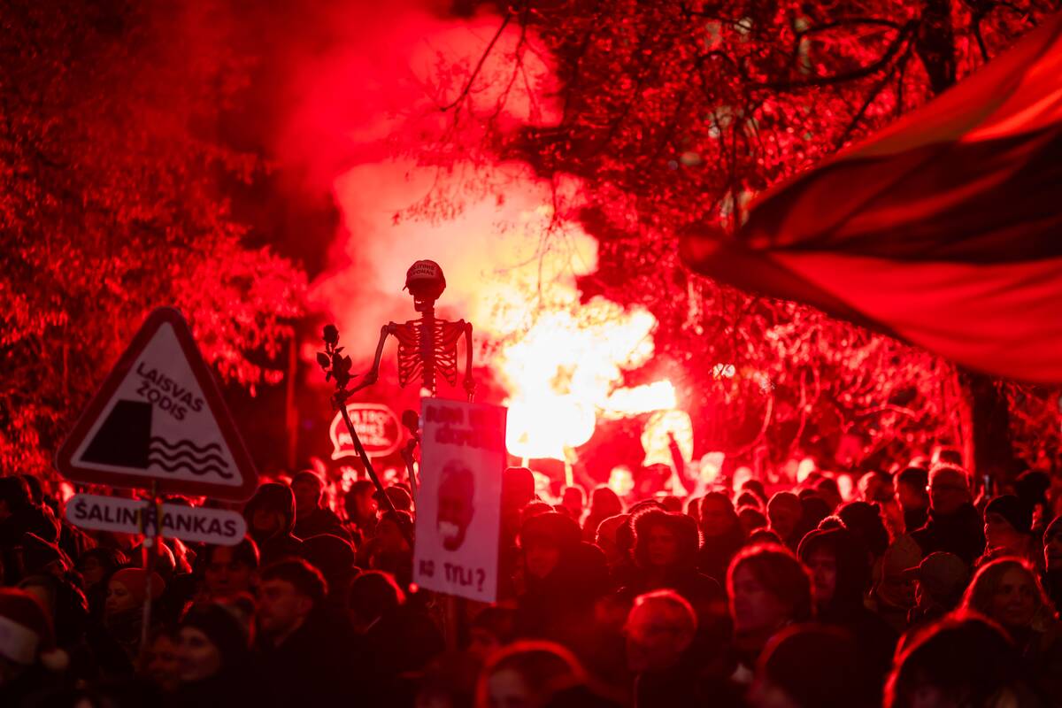 Veryga kritikuoja protestų dėl LRT organizatorius: politikams nebuvo leista pasisakyti