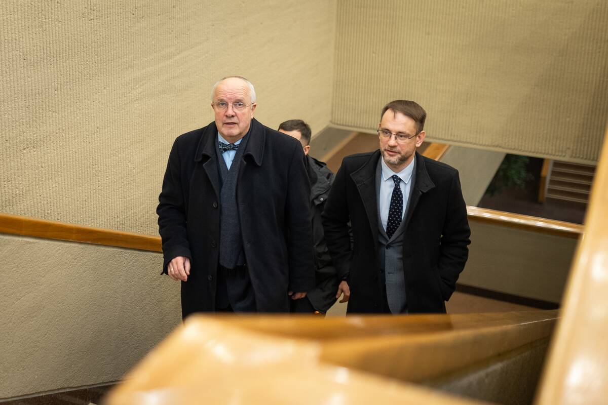 Seimo pirmininkas susitiko su protesto iniciatyvine grupe