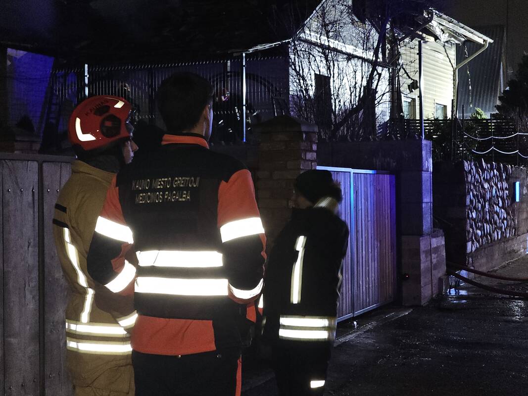 Namo gaisras Žaliakalnyje