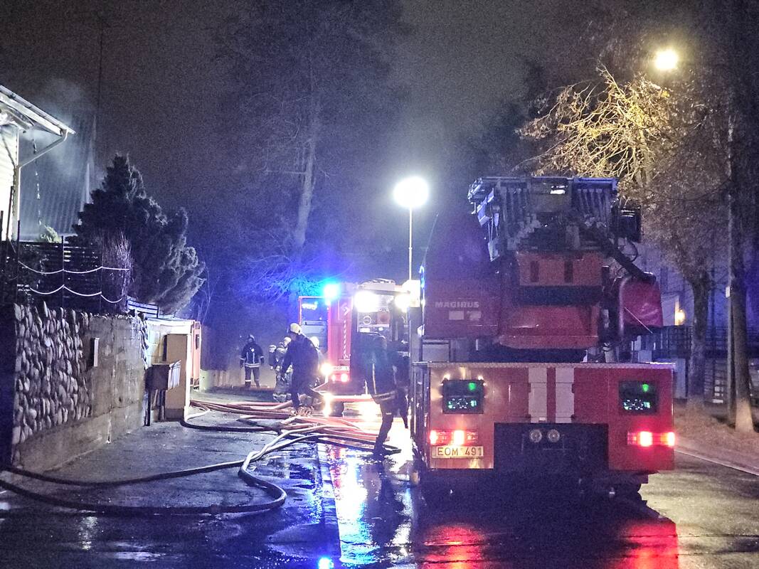 Namo gaisras Žaliakalnyje