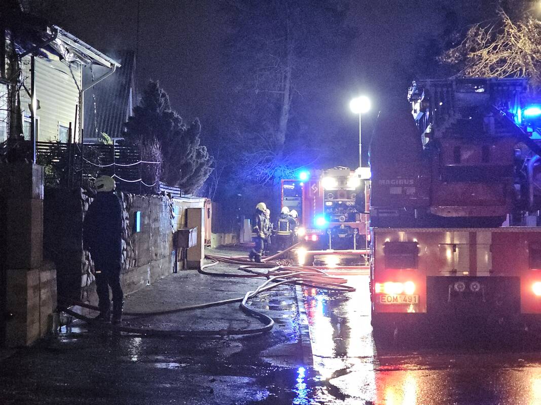 Namo gaisras Žaliakalnyje