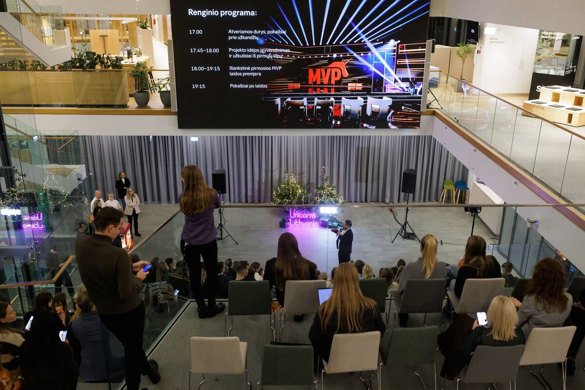 Projekto „Moksleivių vienaragių paieška“ premjera