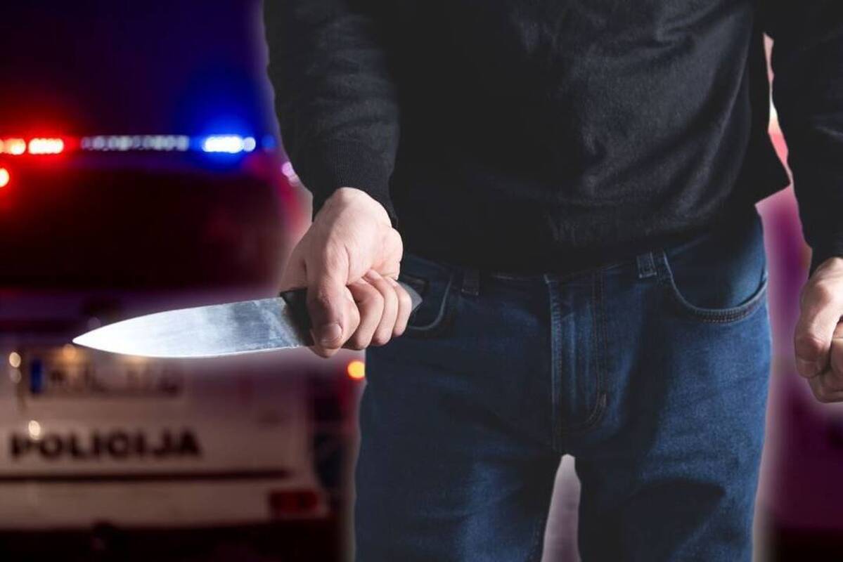 Gėlių parduotuvėje Kaune vyras švaistėsi peiliu