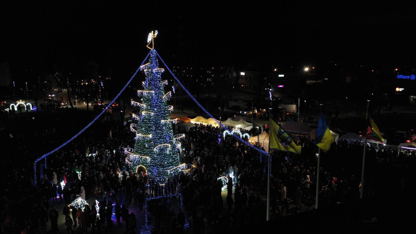 Elektrėnų Kalėdų eglės įžiebimas