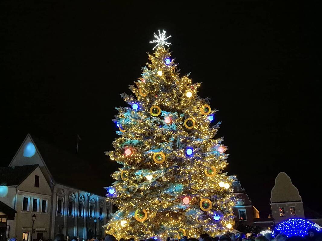 Kėdainių Kalėdų eglės įžiebimas