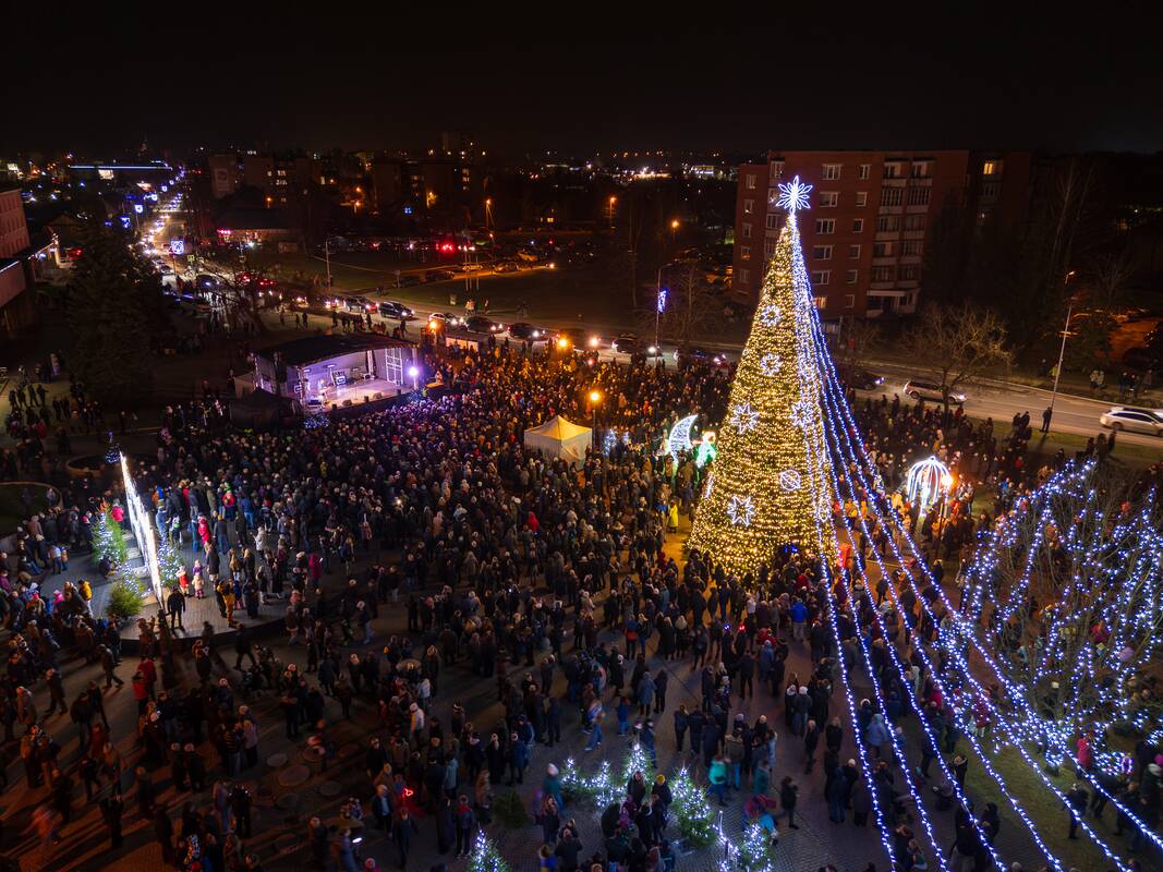 Utenos Kalėdų eglės įžiebimas