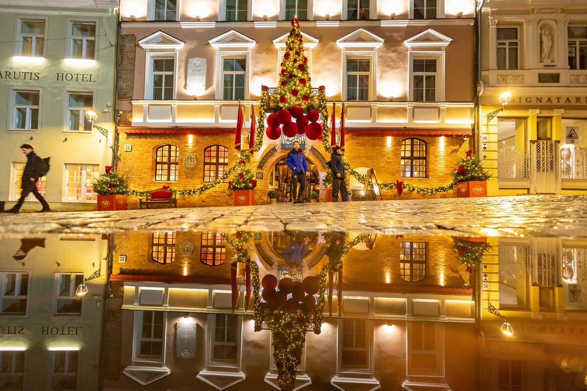 Šventėms pasipuošęs Vilnius