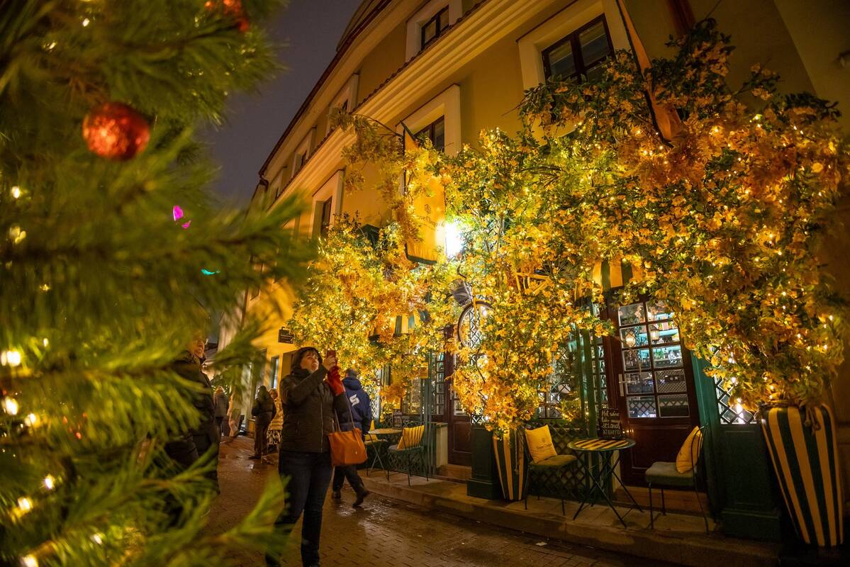 Šventėms pasipuošęs Vilnius