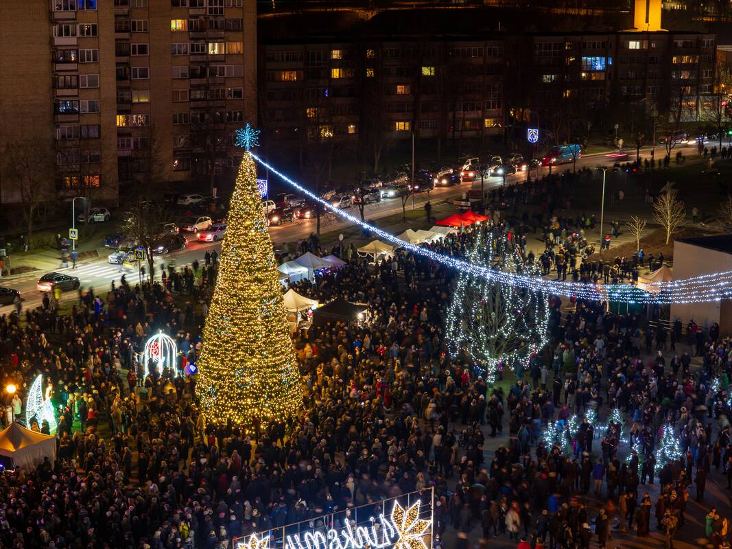 Utenos Kalėdų eglės įžiebimas