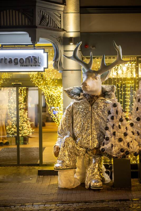 Šventėms pasipuošęs Vilnius