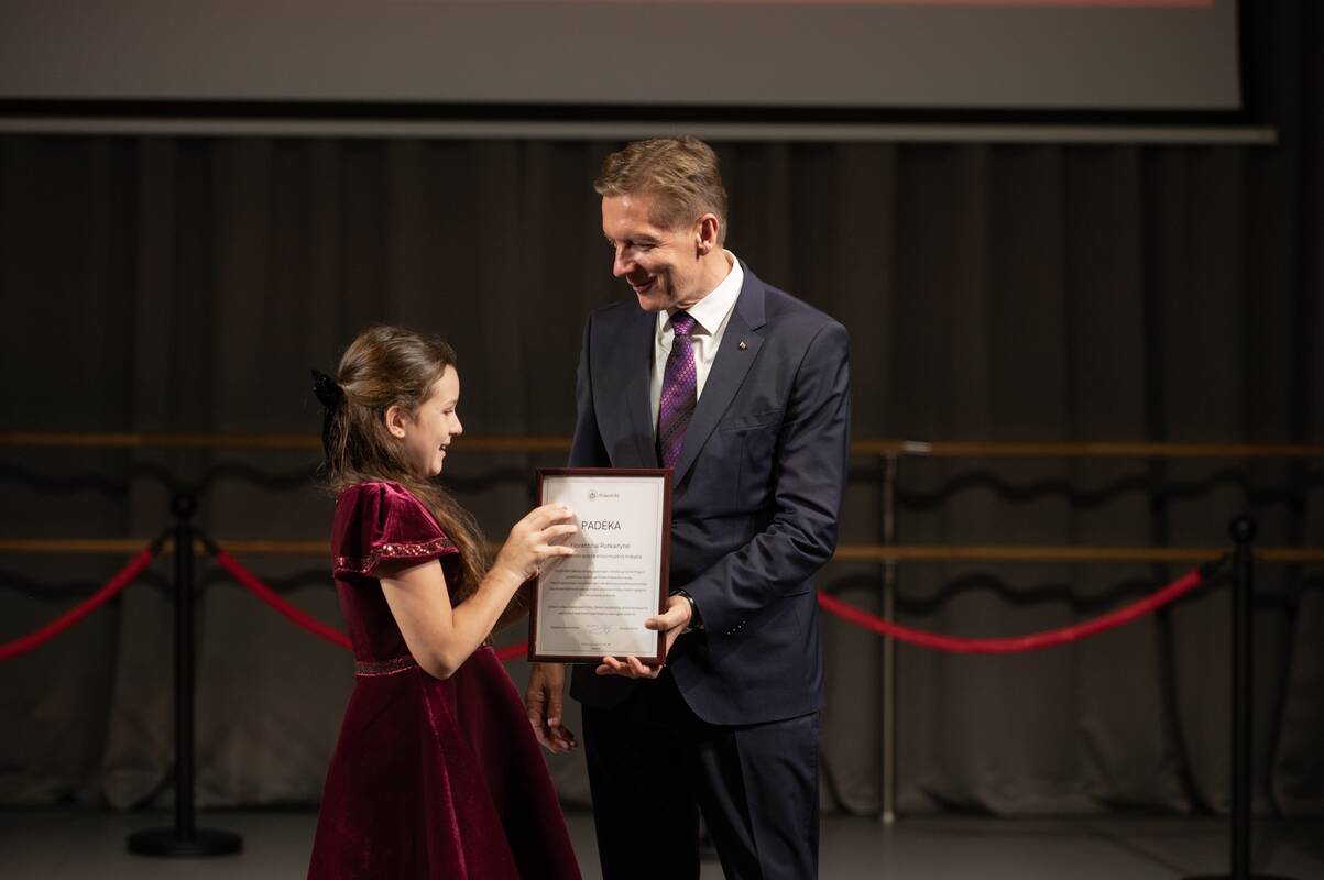 Klaipėdos miesto Mero kalėdinis priėmimas gabiausiems mokiniams 2025